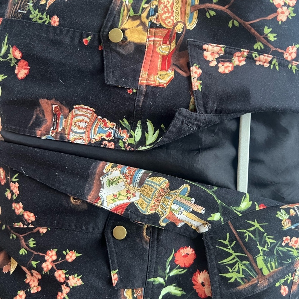 Vintage rare monkey pattern jacket - image 3